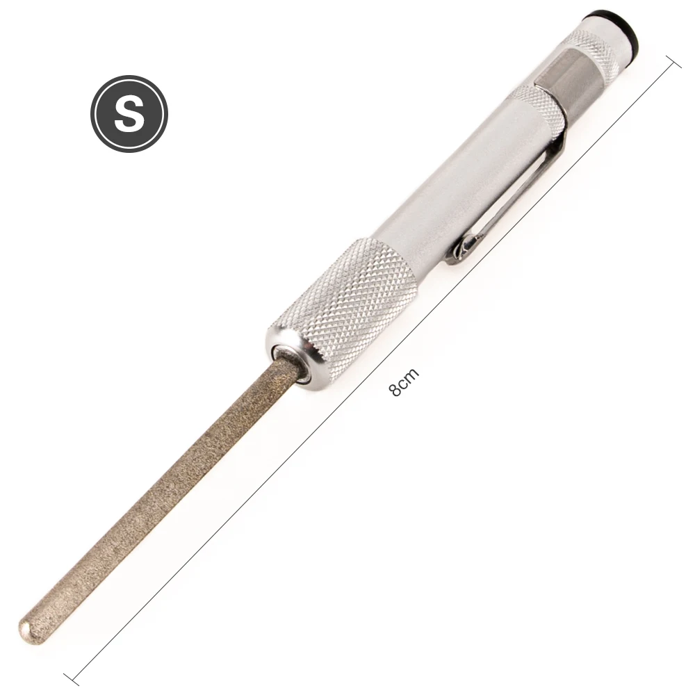 

Fishing Hook Sharpener Sharpening Rod Grindstone Pocket Diamond Cutter Sharpener Multi-purpose Pen shape Knife Sharpener Rod