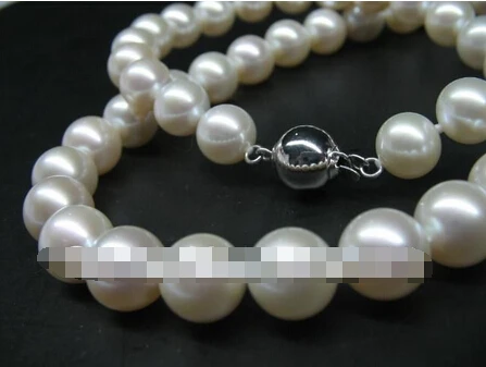 

Free shipping >>@ 1329 WOW! AAA 12mm round freshwater pearl Necklace
