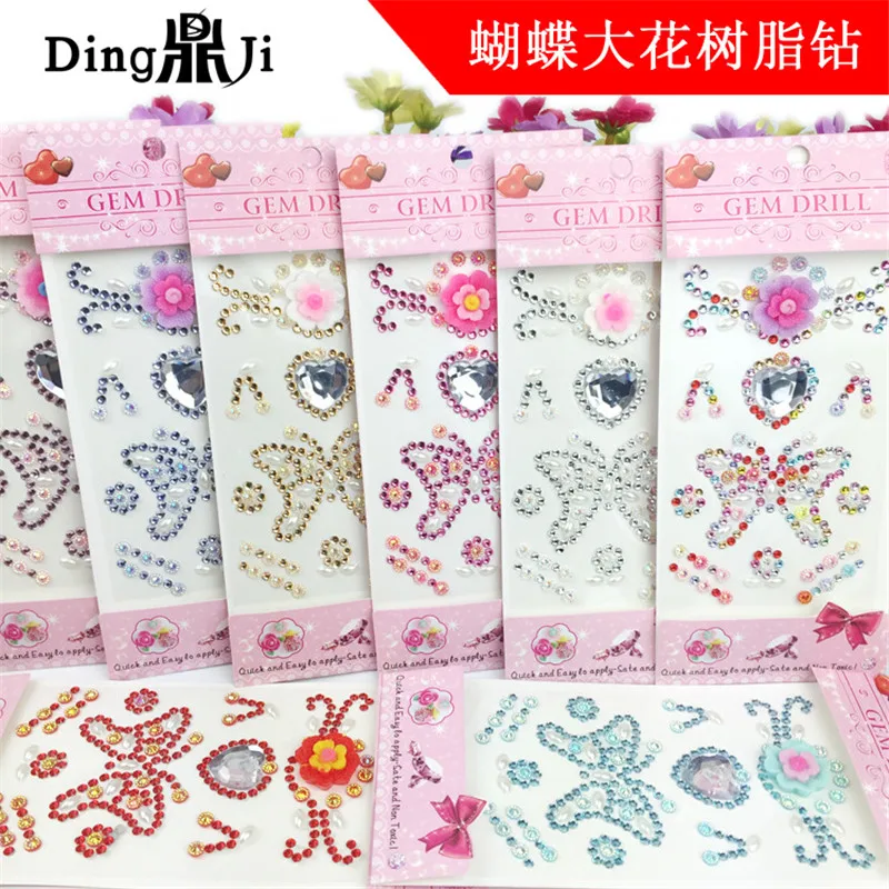 

1Pcs 3D Butterfly Motif Rhinestones Acryl Flower Stickers DIY Diamond Paste Scrapbooking Craft Phone Case Decoration 8Z