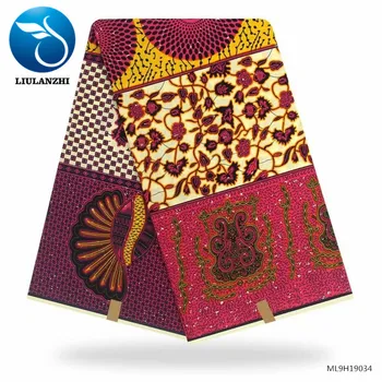 

LIULANZHI 2019 Dutch Wax Latest Design Ankara Prints Fabric Wax High Quality Fabric Wax Prints ML9H19034