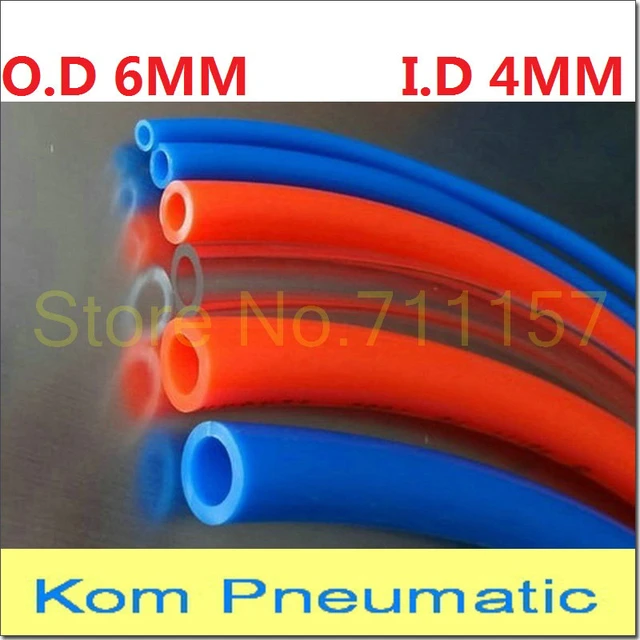 1m tubo pneumatico pu tubo 4*2.5mm 6*4mm 8*5mm 10