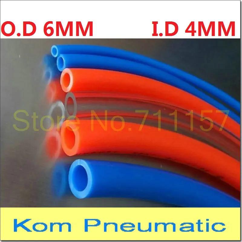 

Pneumatic Air Hose Tube OD 6MM ID 4MM Plastic Flexible Pipe PU 6*4 Polyurethane Tubing PU0604 6X4 MM