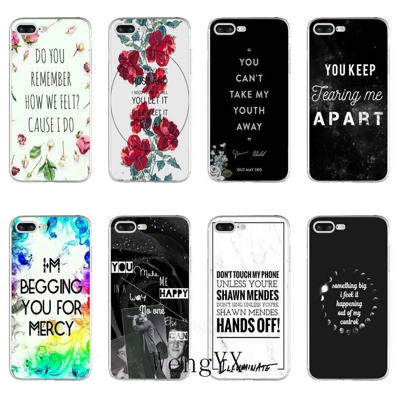 

marble shawn mendes lyrics Slim silicone TPU Soft phone case For iPhone X 8 8plus 7 7plus 6 6s plus 5 5s 5c SE 4 4s