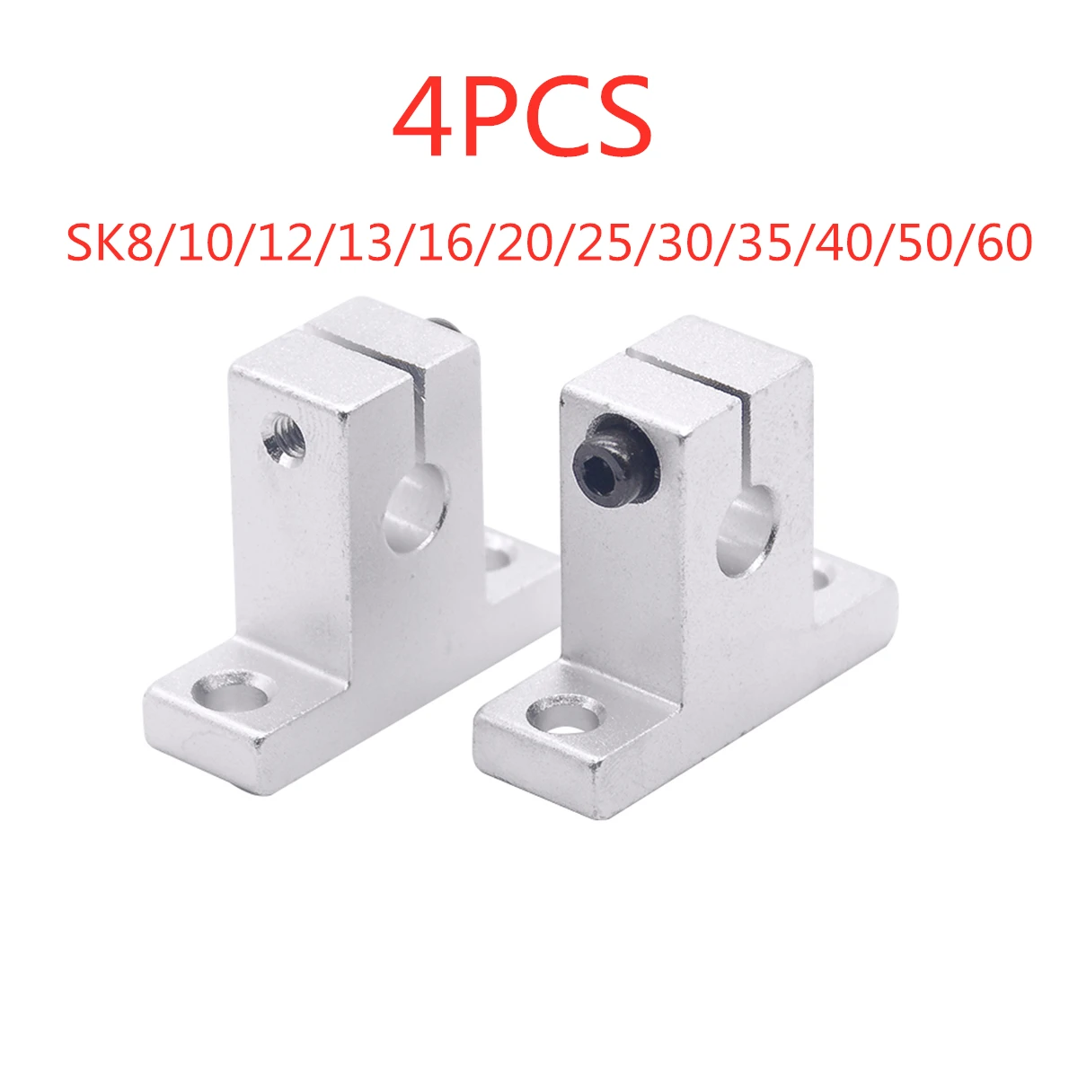 SK8//10//12//13//16//20//25 Aluminum Alloy CNC Linear Rail Shaft Guide Support Bearing