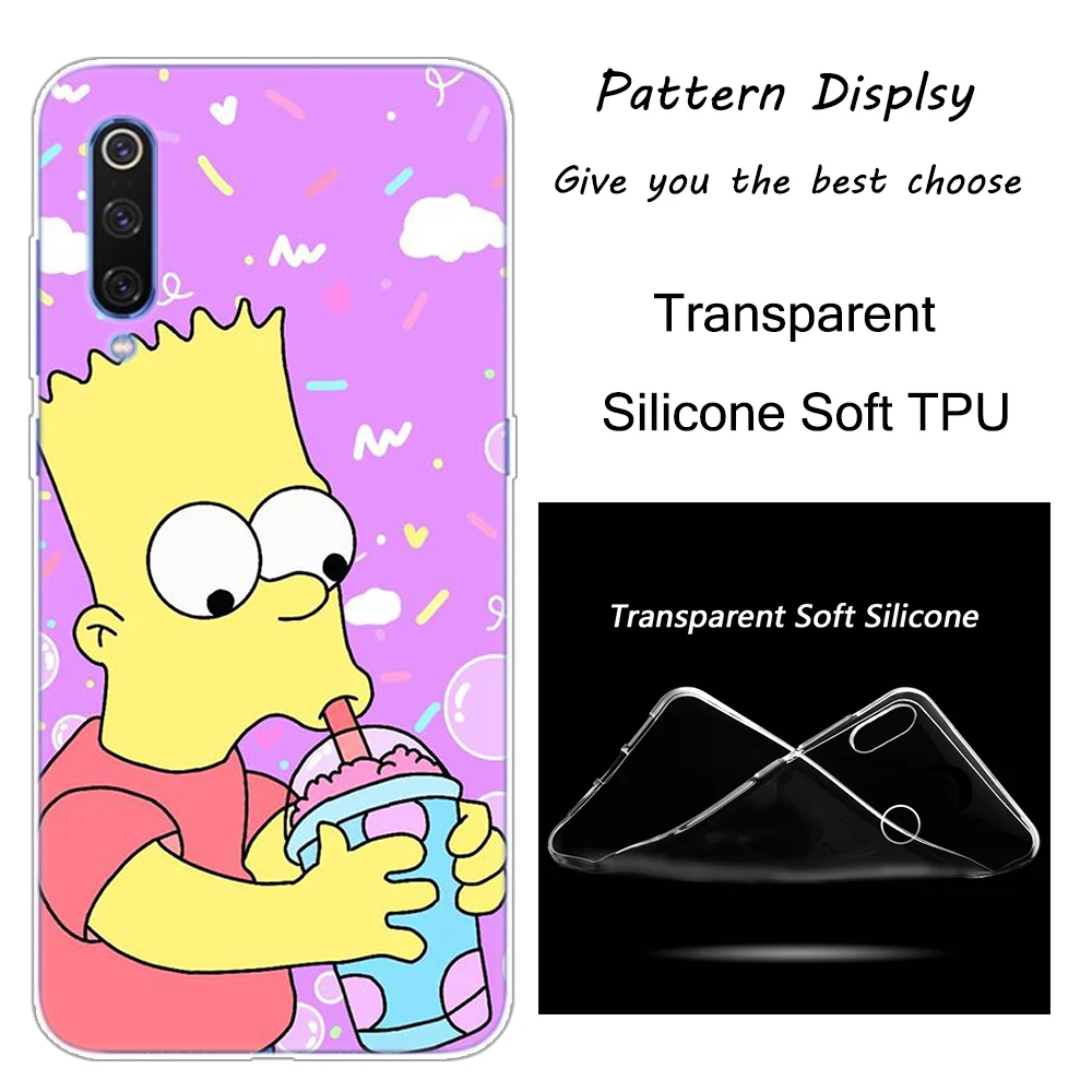 Горячая Гомер Симпсон силиконовый чехол для Xiaomi Pocophone F1 9T 9 9SE 8 A2 Lite A1 A2 Mix3 Redmi K20 7A Note 4 4X5 6 7 Pro S2 крышка