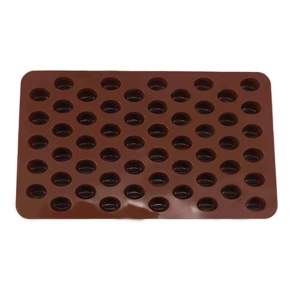 

1Pc 55 Mini Coffee Bean Silicone Mould for Cake Cookies Mold Baking Accessories Fondant Candy Soap Baking Mold