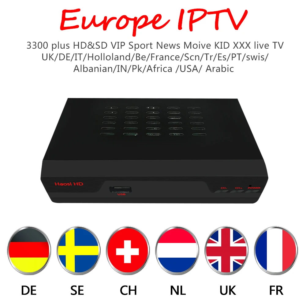 HAOSIHD R1 Франция IPTV ресивер с IPTV арабское IPTV 1 год подписка 3500 французская Европа Америка Африка somaly голландская chs