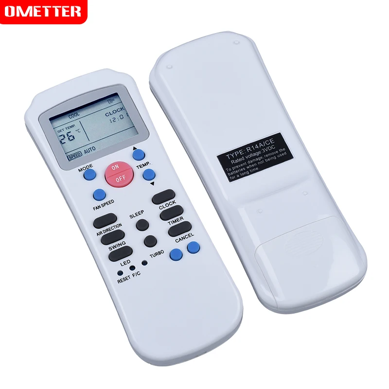 Generic Replacement Air Conditioner Remote Control for Carrier Springer for  Midea Delchi R14a/e Compatible with R14a/ce - AliExpress