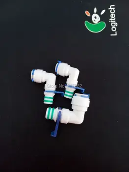 

2PCS Quick connects 1/4'' OD Tube Push in X1/4" and 1pcs 1/4'' OD Tube Push in X3/8'' RO Water for RO membrane housings 3013