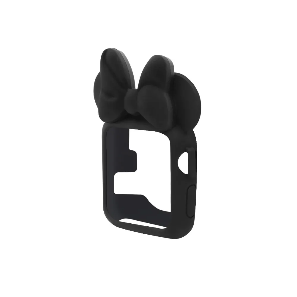 Soft Silicone TPU Protective Case Minnie Mouse Ears for Apple Watch case 42/38mm Compatible for iWatch Series 4/3/2/1 40/44mm Soft Silicone TPU Protective Case Minnie Mouse Ears for Apple Watch case 42/38mm Compatible for iWatch Series 4/3/2/1 40/44mm