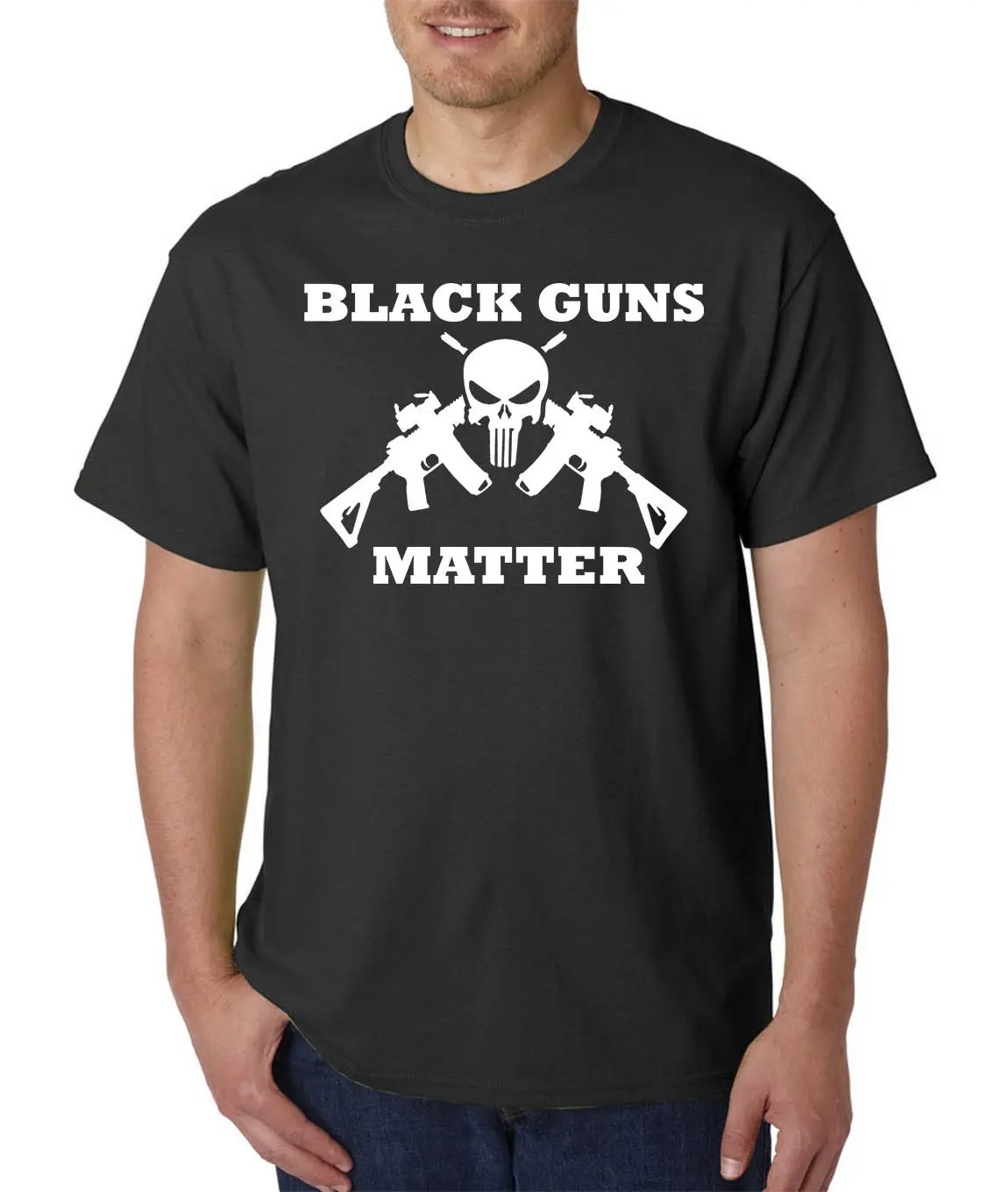 Черные тату машинки Matter T-Shirt Lives живёт 2nd recording права Каратель AR-15 NRA | Мужская