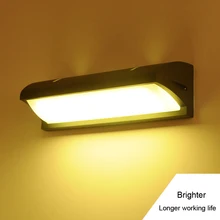 2X современный светодиодный настенный светильник, наружный водонепроницаемый 10 Вт 30 Вт, для террасы, балкона, декоративный простой светодиодный настенный светильник, настенный светильник, водонепроницаемый