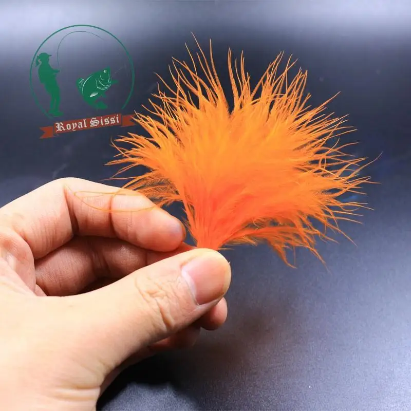 Penas de Sangue Royal Sissi Cores Asssorted Turquia Marabou Voar Amarrando Woolly Bugger Tingido Penas Materiais Bonefish Mosca 100 Pçs 10 4 turquia marabou penas de sangue voar amarrando