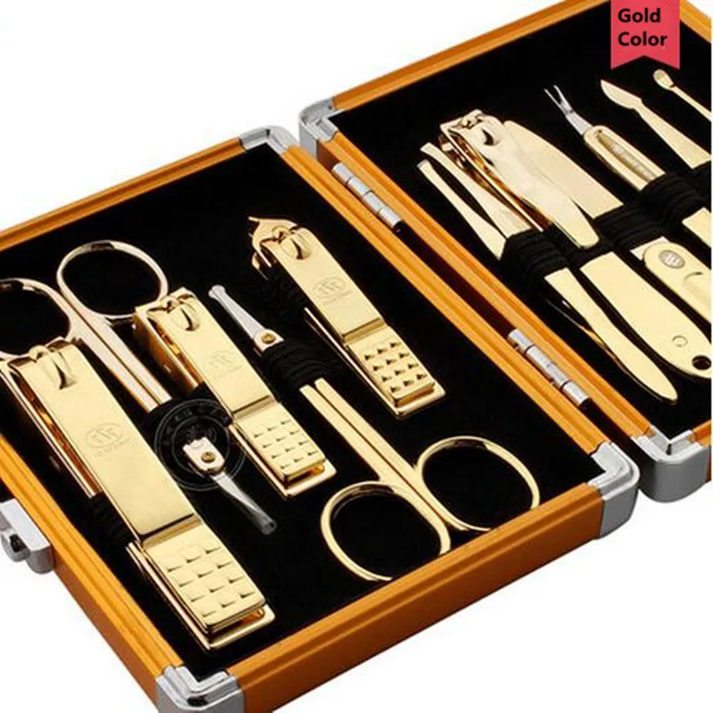 

nail file Set Manicure nail art decorations Tweezer Nail files foil Set Tweezers Clipper Kit Pedicure Scissor Knife Ear Tools