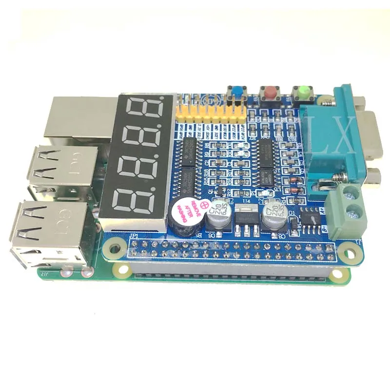 

Raspberry Pi 3 Model B+ GPIO-232 Expansion Board LED Nixie Tube 485 232 UART Keys Multifunction GPIO Extension Board