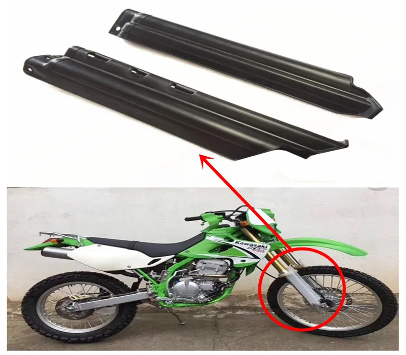 Пластиковый направляющий зажим для вилки Kawasaki KLX300R KLX250|Накладки и декоративные