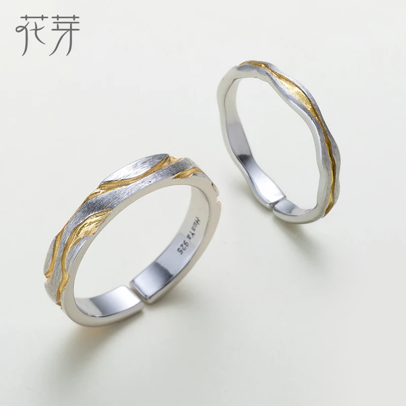 Tanie Thaya Classic 100% 925 Sterling Silver Gully Wave Rings Vibrant Design biżuteria dla miłośników zaręczyn Ring Finger dla kobiet prezent