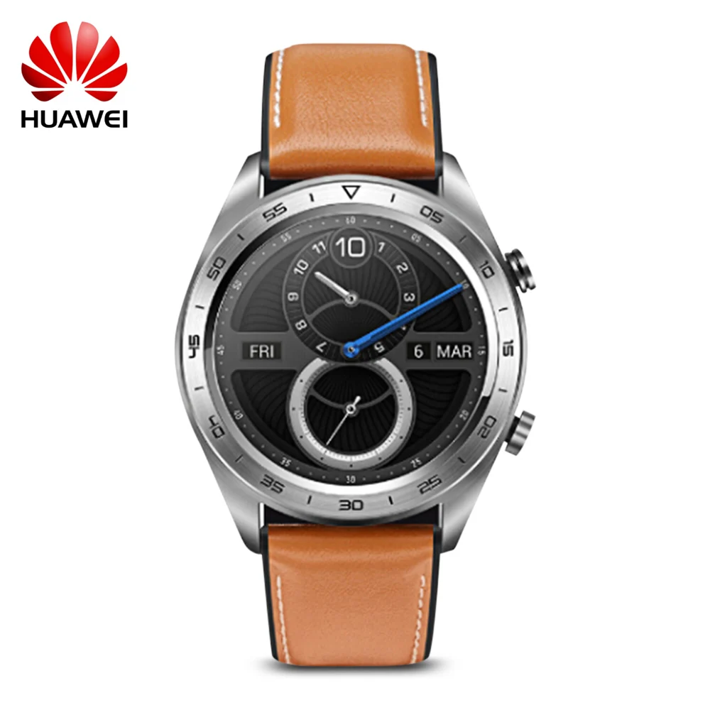 Huawei Honor часы Magic Smartwatch 1,2 дюймов AMOLED сенсорный экран для сердечного ритма мониторинга NFC gps Водонепроницаемый длинные Срок службы батареи - Цвет: Silver