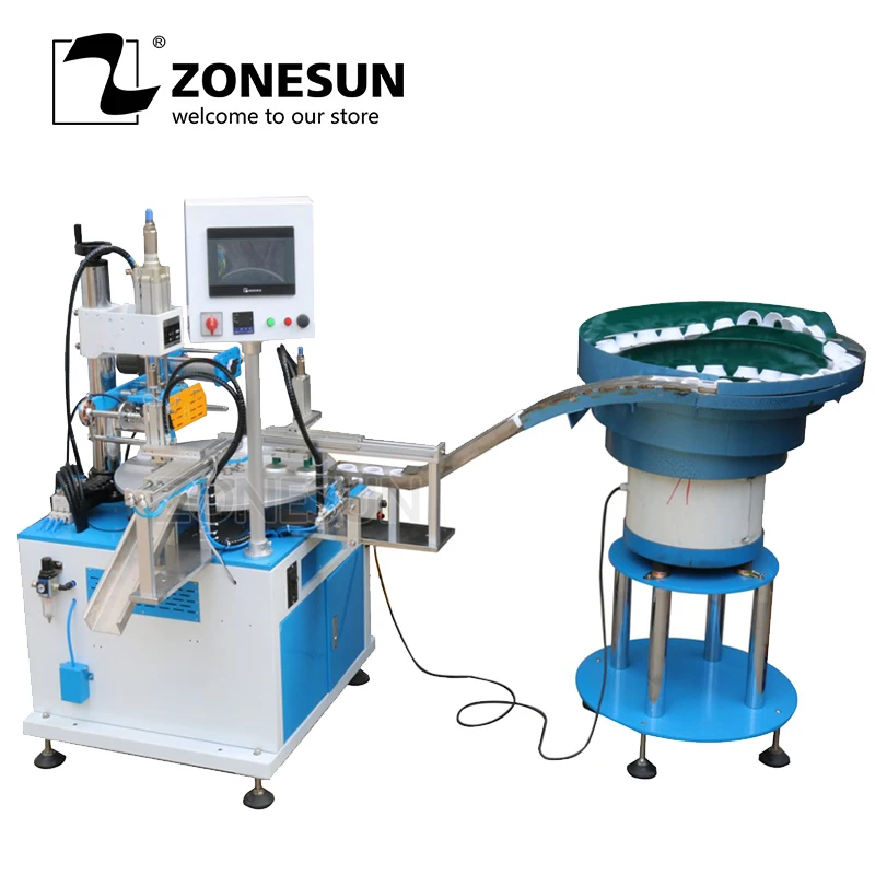 

ZONESUN Full Automatic ZY-819S Customized hot foil stamping machine FOR bottle cap or Cosmetic bottle