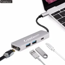 Thunderbolt 3 4IN1 USB3 1 Type c to UHD HDMI 4K 2x USB3 0 Hub USB
