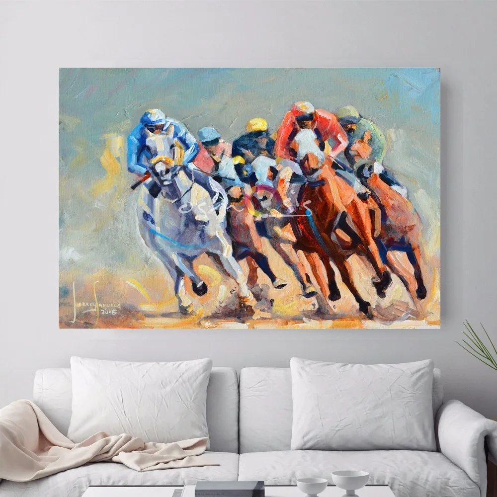 Horse Racing Classic Canvas Art Print Painting Poster Wall Pictures For