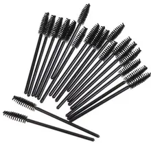 НОВЫЕ одноразовые щеточки для туши для ресниц-пурпурный с черными ручками