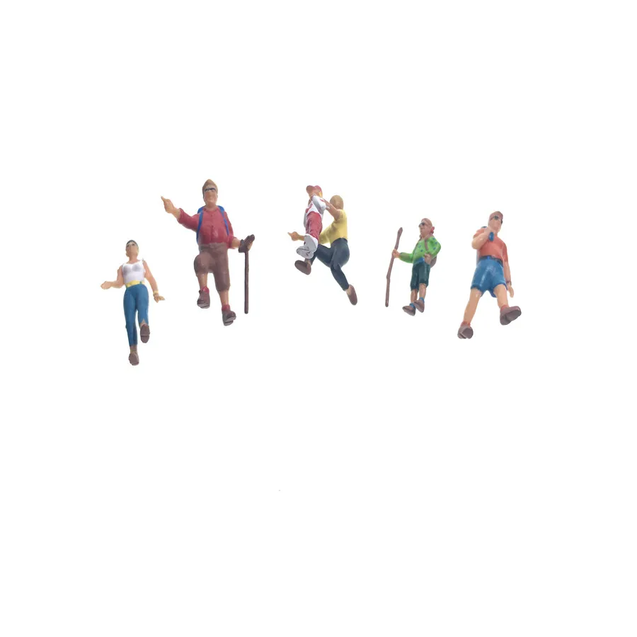 6 шт./лот архитектурная модель пластиковая в масштабе Ho поезд для скалолазания