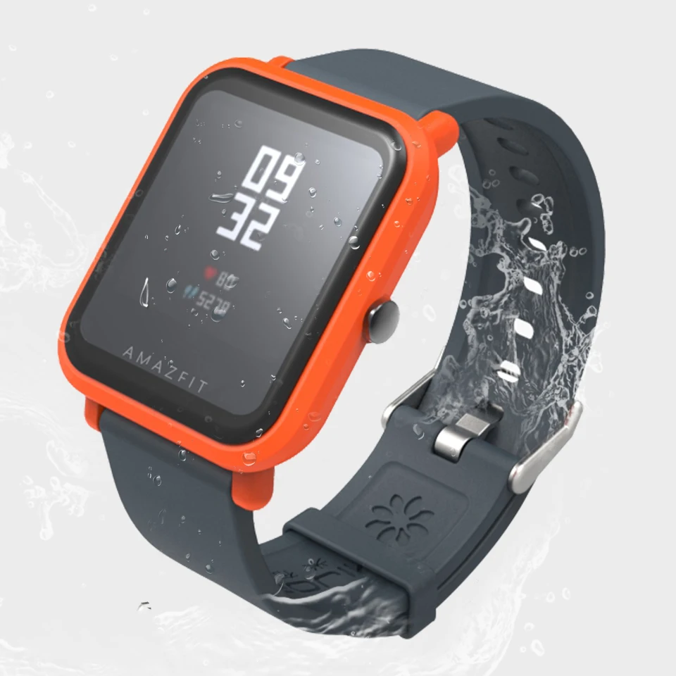 20 мм силиконовый ремешок защитный чехол для Xiaomi Huami Amazfit Bip BIT Lite спортивный ремешок аксессуары защитный браслет