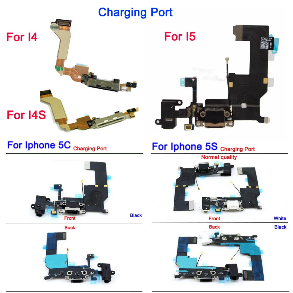 2 шт. AAA качество для iPhone 4 4S 5 5C 5S зарядное устройство гибкий USB порт док-станция