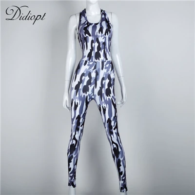 Спортивный костюм Didiopt для женщин, камуфляжный комплект для фитнеса и йоги, набор для бега с рисунком, набор для бега с перекрещивающимися полосками, спортивная одежда для спортзала P1341Y - Цвет: camouflage