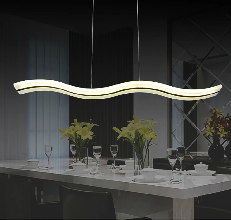 38 Вт Современный LED Акриловые Подвесные Светильники AC110-240V L98CM