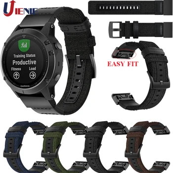 

22mm Nylon Watch Band Strap for Garmin Fenix 5/5Plus/Forerunner 935/Instinct/Quatix 5 Smart Bracelet Quick Fit Wristband correa