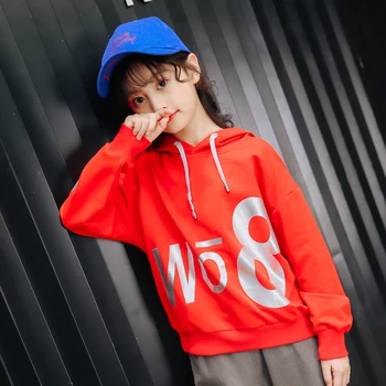 

2018 new autumn Children Autumn pink red orange Hooded Clothes Boy Hoodies Girls Sweatshirt Kids Sweatshirt Baby Hoody