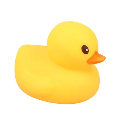 

Baby Water Bathing Toys 11cm Rubber Squeaky Duck Bath Toys for Children Fun Educational Musical Big Yellow Duck Bathroom toys