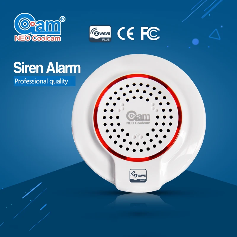 

NEO COOLCAM US Version Z-wave Wireless Siren Alarm Sensor Compatible Sensor Home Automation Alarm Smart House Security