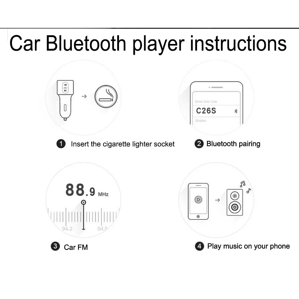 Автомобильный mp3 плеер Bluetooth Handsfree Kit fm-передатчик прикуриватель двойной usb Зарядка батарея Обнаружение напряжения U диск Play