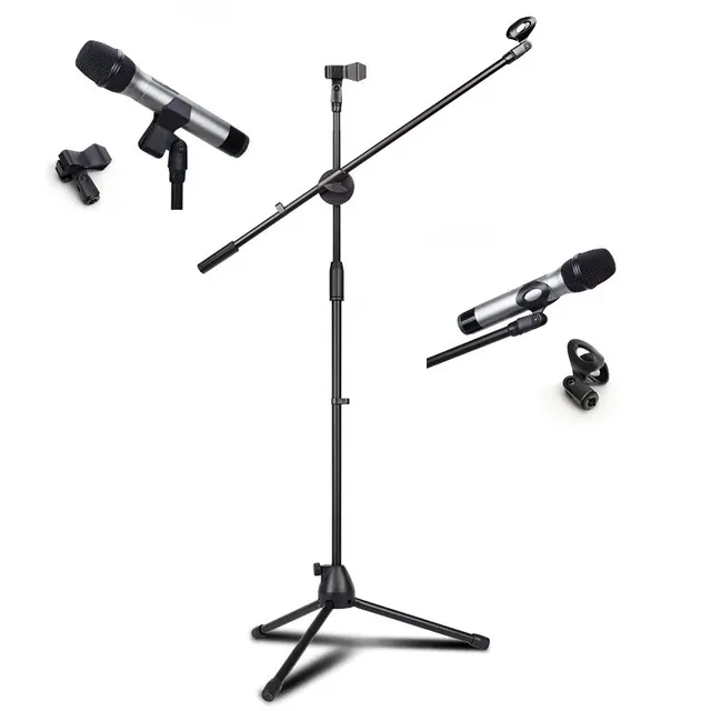 Professional NB 107 Microphone Stand Metal Dual Microphone Holder