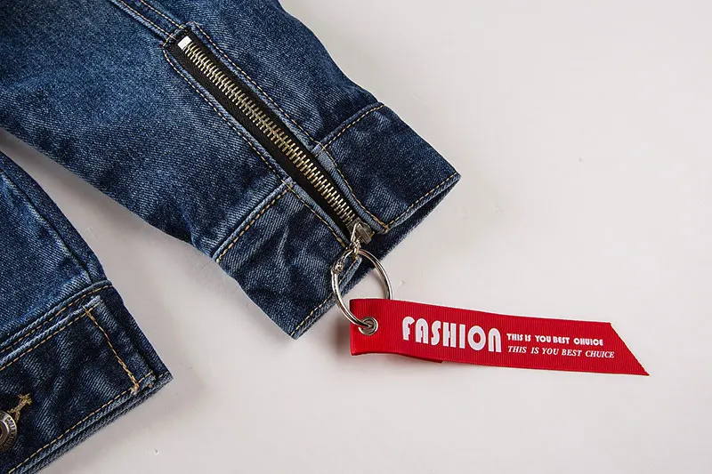 Distressed Ripped Denim Jacket 12