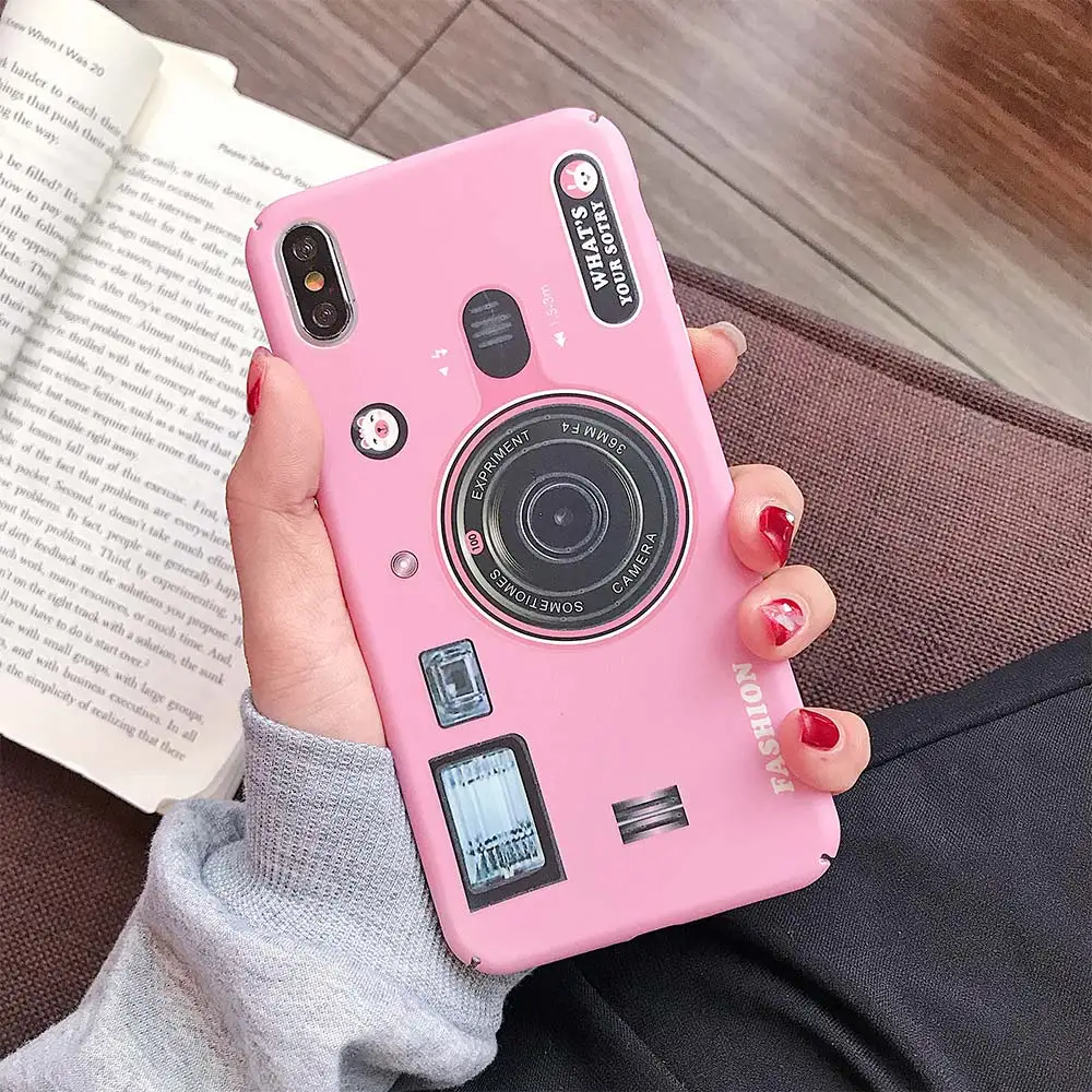 KISSCASE Luminous Phone Case For Samsung Galaxy A50 A7 A8 A6 Plus 2018 A30 A70 M10 M20 M30 J7 2017 3D Camera Style Bracket Funda |