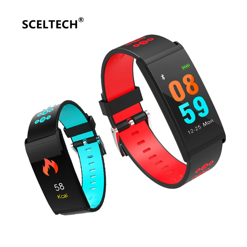 

SCELTECH X20 Smart Band 0.96 Inch Color Screen Blood Pressure Smart Bracelet Fitness Tracker Heart Rate Waterproof Wristband