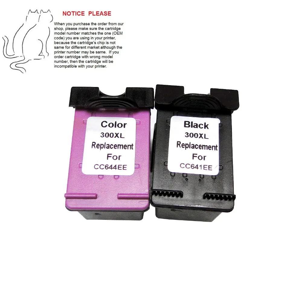 1set Remanufactured inkjet cartridge for HP300 300XL Deskjet D1600
