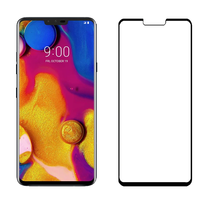 2.5D 9H Премиум Закаленное стекло для LG V40 ThinQ полное покрытие экрана Защитная пленка