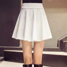 Лето Плюс Размеры мини пикантные короткие безопасности Школа танцев вечерние юбка для девочек белый Высокая Талия Многоцветный Симпатичные Горячая плиссированные юбка офисная