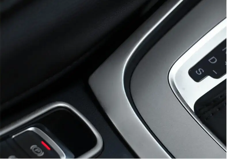 Para Audi Q3 2013-2016 opaco interno consola Centro pannello della scatola del cambio di figura di u telaio di copertura recortar Para Audi Q3 2013-2016 opaco interno consola Centro pannello della scatola del cambio di figura di u telaio di copertura recortar