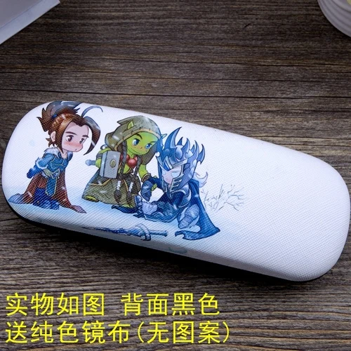 C Чехол для очков с изображением игры Blizzard World of Warcraft для мужчин и женщин, кожаный футляр для очков с изображением героев мультфильмов для мальчиков и девочек, студенческий Чехол для очков - Цвет: C