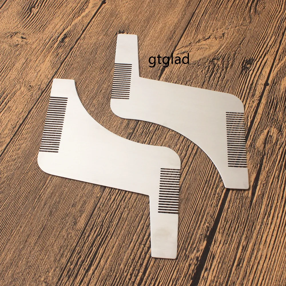 

1Pc Stainless Steel Beard Shaping Template Comb Trim Tool Shaving Tool Comb