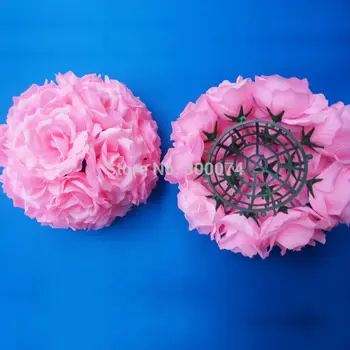 

2pieces 20 cm Wedding Flowers Ball Table Centerpiece Decoration Artificial Silk Rose Pomander Wedding Flowers Arrangement Florie