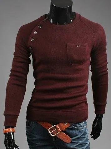 

ZOGAA 2019 New Men's Fashion Irregular Button Stitching Fashionable Slim Mens Hoodies Solid Simple Long Sleeve Hoodies