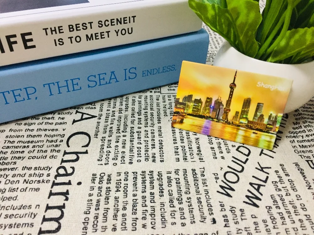 

ShangHai Fridge Magnet, Souvenir Gifts,Metal Wrapped Plate magnets 21018