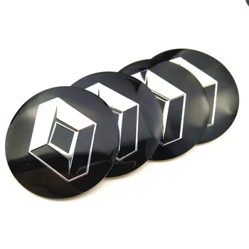 

4Pcs Wheel Center Hub Cap Stickers 56.5mm emblems For Renault Megane 2 3 Duster Logan Clio Laguna 2 Captur Car Styling